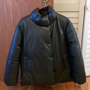 Mango Quilted Skin Style Jacket